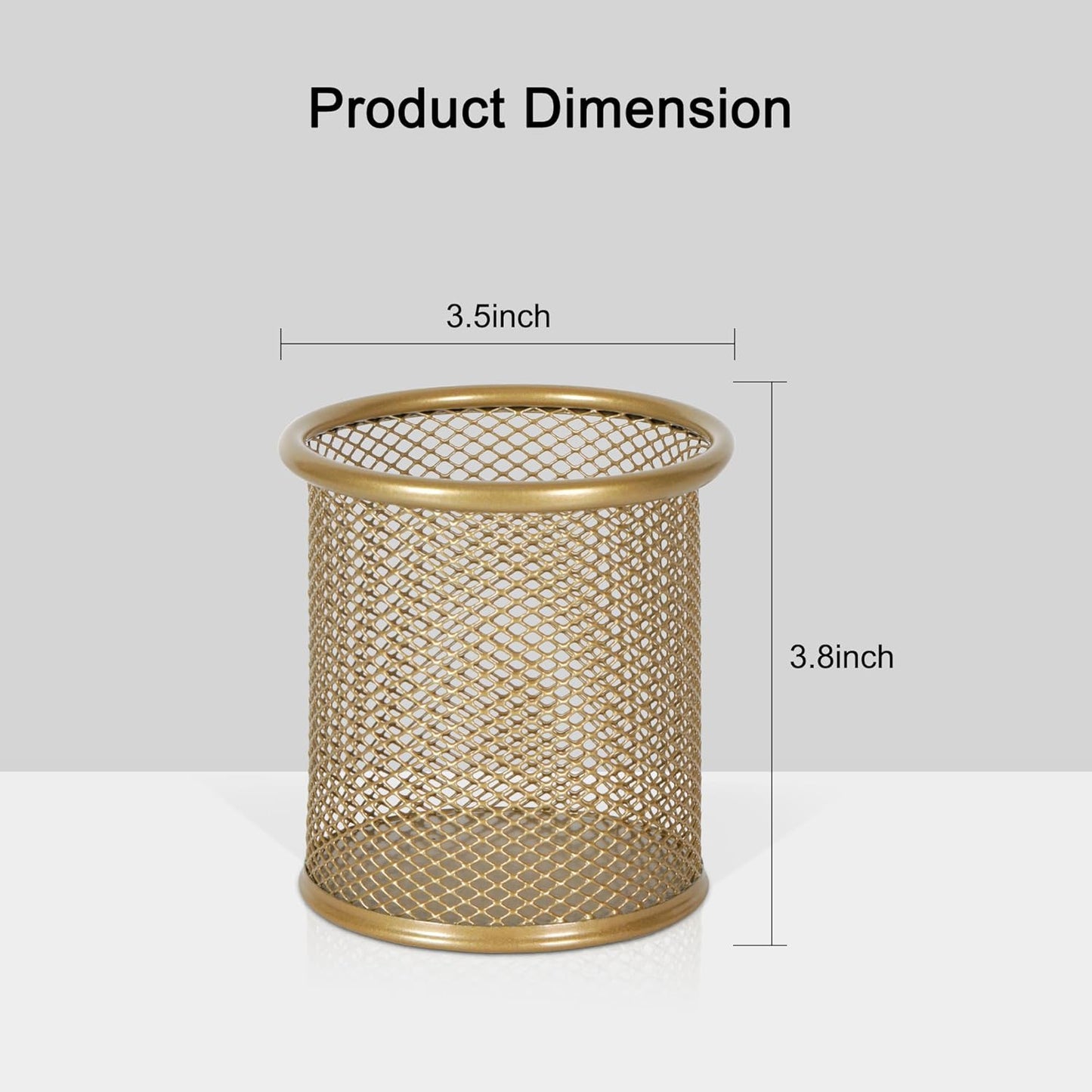 EasyPAG Pencil Holder for Desk, 2 Pack Metal Pen Organizer, Mesh Pencil Cup Organizer for Home, Office, Classroom, School, Black