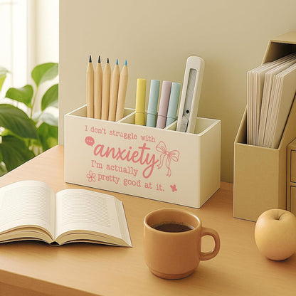 Boho Floral Mental Health Pen Holder for Desk, Special Education Classroom Must Haves, Inspirational Autism ADHD Awareness Pencil Holder for Classroom Therapy Office