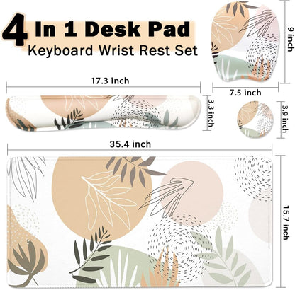 Memory Foam Set Wrist Rest Pad & Mouse Wrist Rest Support,Ergonomic Design for Office,Home,Laptop,Desktop Computer,Gaming Keyboard - Pink