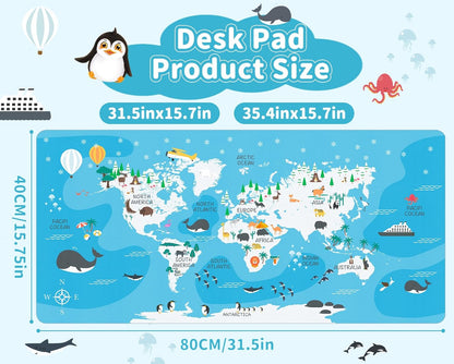 Green Desk Pad and Keyboard Wrist Rest, 3in1 Mousepad + Keyboard Wrist Rest+Mouse Wrist Rest for Home Office Table Computer Cover. (31.5×15.7,Green)