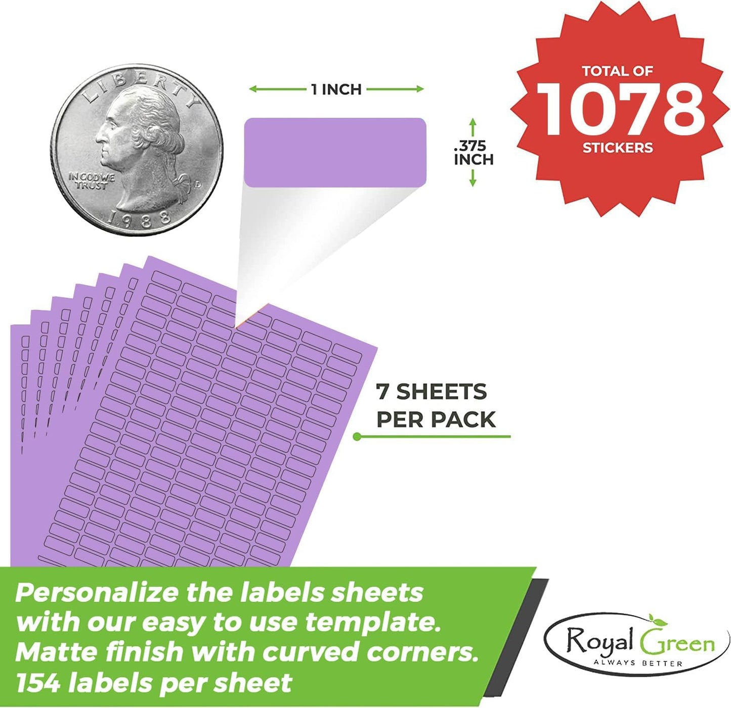 White Rectangular Labels + Bonus Color Labels - Value Pack - 1138 Pack