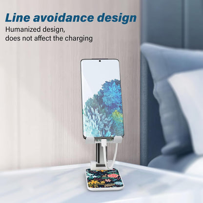 Desk Cell Phone Stand - Adjustable Angle-iPad Holder, Universal Compatible Phone Holder for Desk