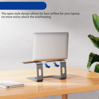 BESIGN LS03 Aluminum Laptop Stand, Ergonomic Detachable Computer Stand, Notebook Riser, Laptop Mount Compatible with Air, Pro, Dell, HP, Lenovo More 10-15.6" Laptops, Silver