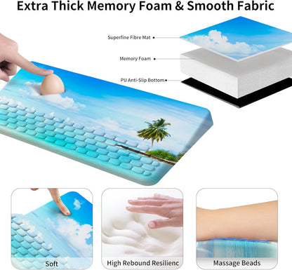 Keyboard Stand for Desktop, Keyboards Wrist Rest, Ergonomic Keyboards Holder for Easy Typing Working, Wrist pad for Keyboards with Comfortable Wrist Rest for Keyboard Pink