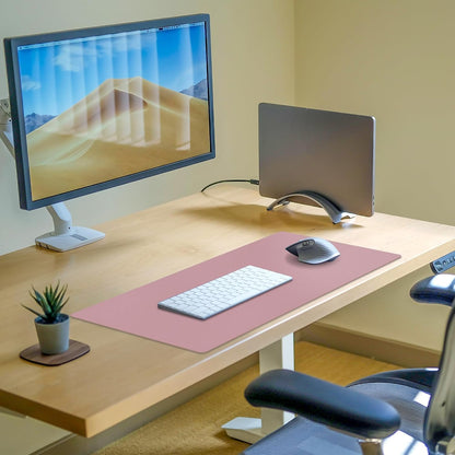 Mouse Pad and Keyboard Wrist Rest, 3-in-1 Large Keyboard and Mouse Pad Set, Ergonomic Wrist Rest for Computer Keyboards, Non-Slip Desk Mat Protector for Women (Purple Pink, 31.5" X 15.7")