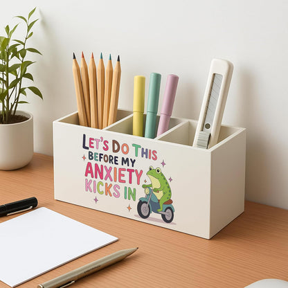 Boho Floral Mental Health Pen Holder for Desk, Special Education Classroom Must Haves, Inspirational Autism ADHD Awareness Pencil Holder for Classroom Therapy Office