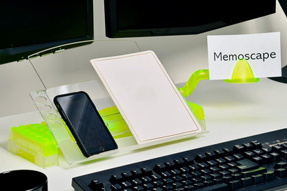 MemoScape Adjustable in-Line Document Holder for Typing | Reduces Neck Strain, Improves Focus, Boosts Desk Organization, and Workflow | Paper Holder Stand for Desk and Home Office - Black (VUR 2060)