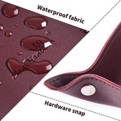 SANQIANWAN Leather Jewelry Valet Tray for Women and Man, Entryway Table Bedside Nightstand Desk Portable Small Catchall Travel Dish Plate for Key,Wallet,Watch,Phone,Coin(Pink-B)