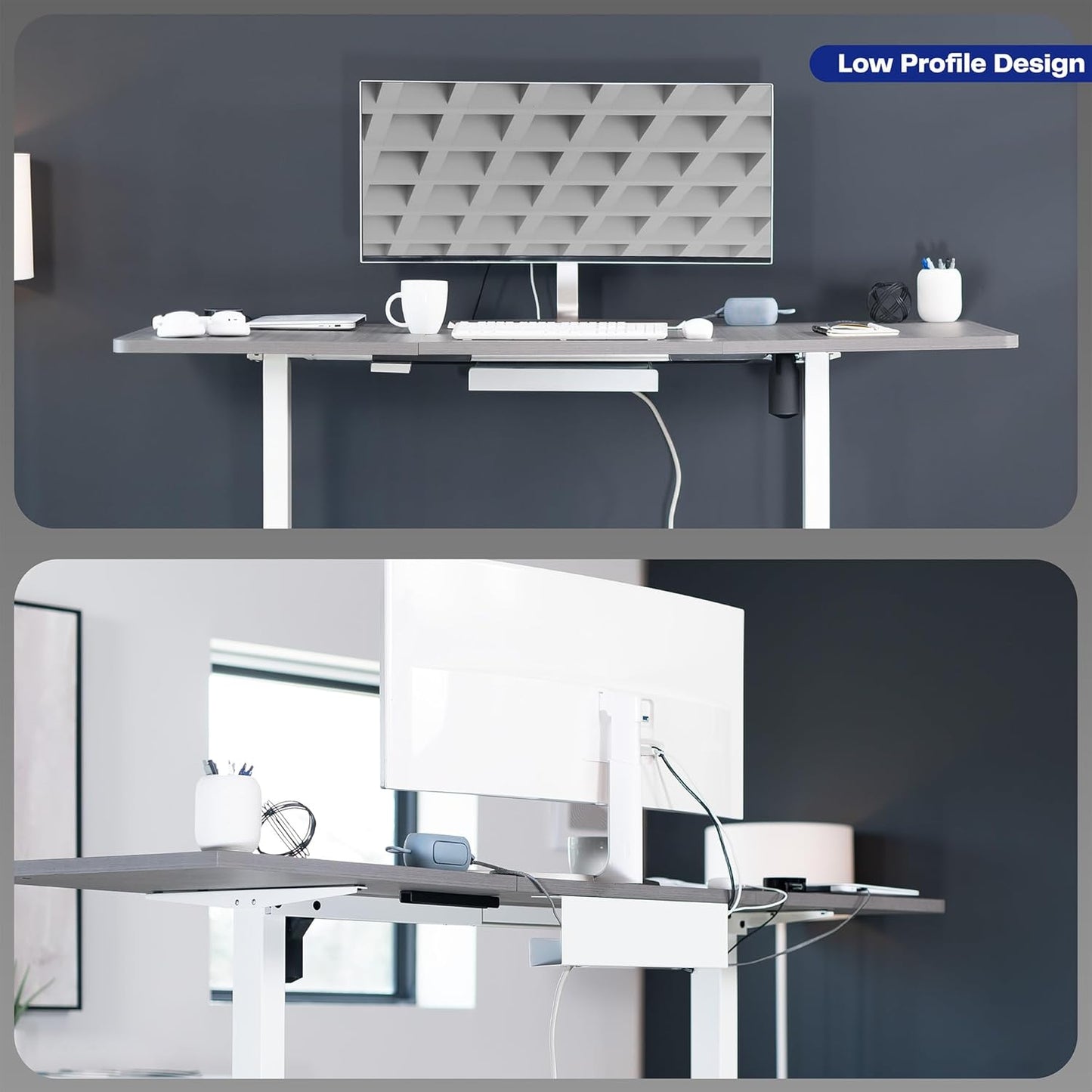 VIVO Under Desk 17 inch Cable Management Tray, Cord Organizer, Home Office Desk Accessories, White, DESK-AC06-1CW