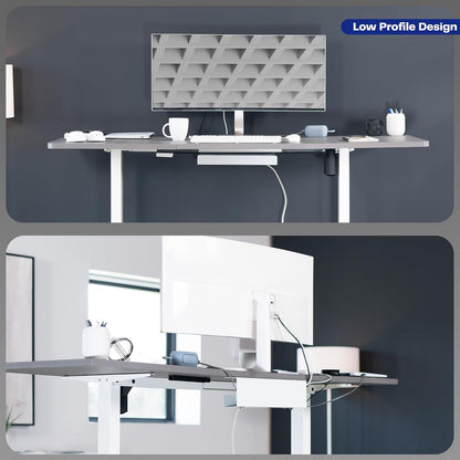 VIVO Under Desk 17 inch Cable Management Tray, Cord Organizer, Home Office Desk Accessories, White, DESK-AC06-1CW
