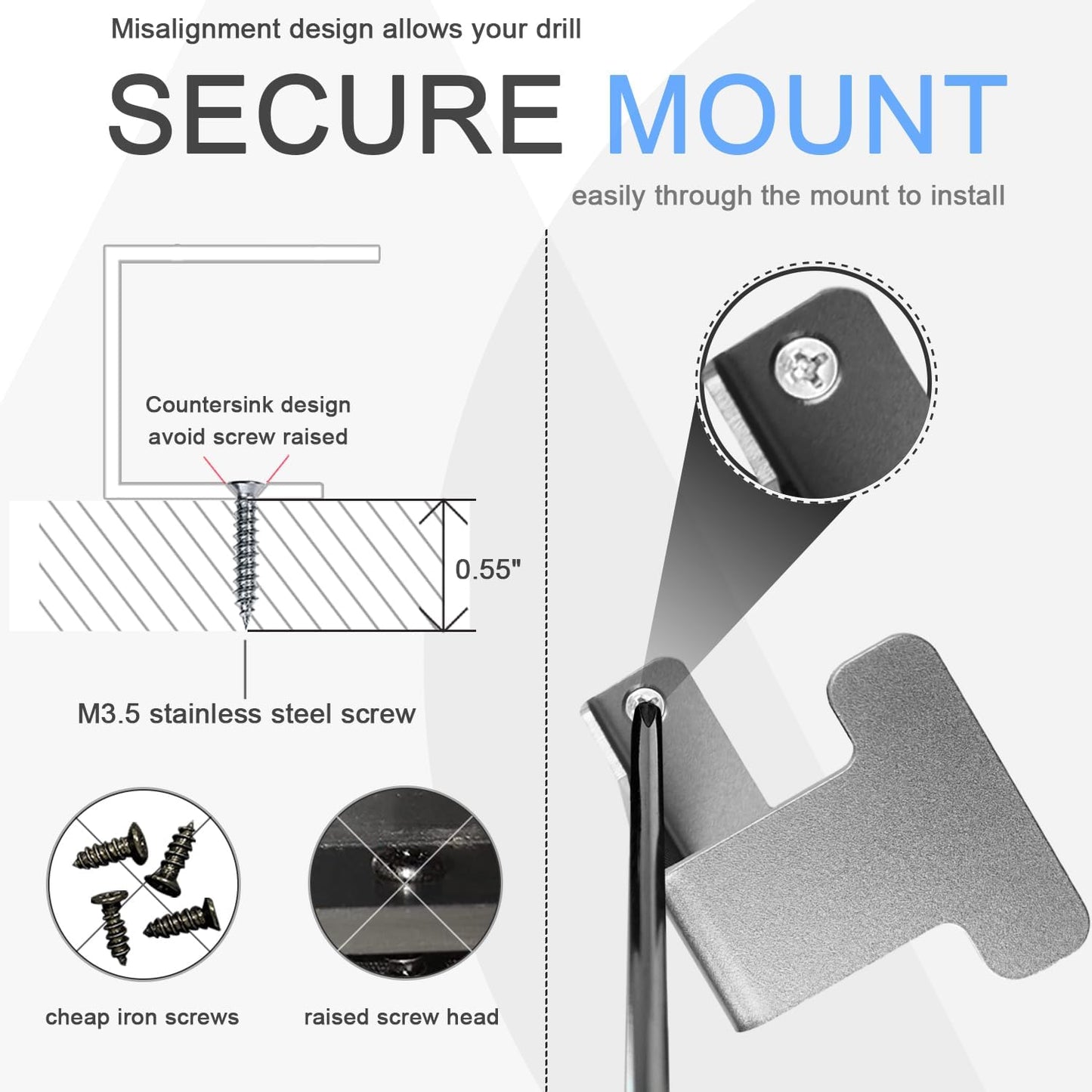 IFCASE Metal Under Desk Shelf Mount Holder for Laptop, Xbox Series S, Xbox One S/X, PS4 Slim/Pro, Desktop Mini PC, Wireless Amplifier, CalDigit TS4 (Black)