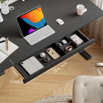 Under Desk Storage Drawer, 15.5Inch Shallow Under Desk Drawer Organizer