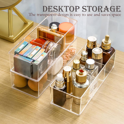 Acrylic Organizer 4-piece Makeup Organizer Countertop For Drawers Organizer Storage Bathroom Organizers And Storage Is A Good Choice For Desktop Finishing (4)