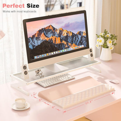 Ospelelf Keyboard Wrist Rest, Comfortable Ergonomic Keyboard Stand Riser Holder for Office Home