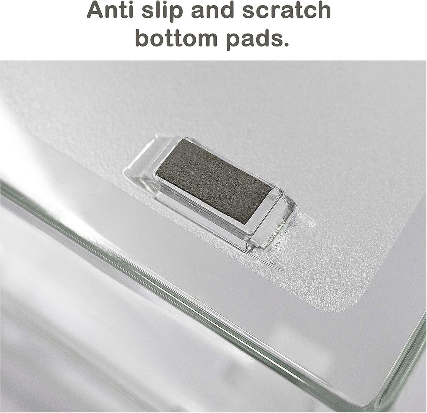 Acrimet 3 Tier Paper Letter Tray Side Load Letter Size, Office Desk File Document Organizer Plastic (Clear Crystal Color)