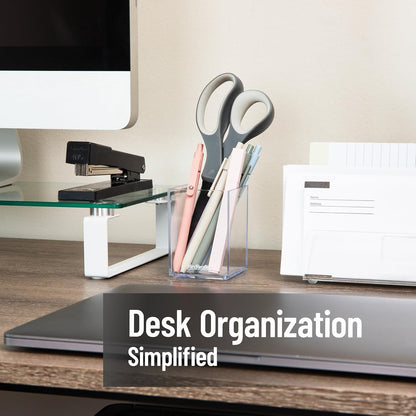 Mind Reader Paper Tray, Desktop Organizer, File Storage, Modern, Office, Acrylic, Clear