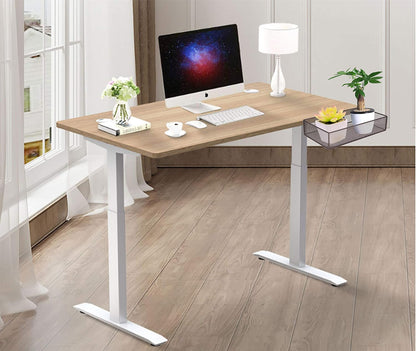Under Desk Drawer Organizer - Clamp-On Above or Below Desk Mesh Drawer for Office Accessories, Storage Tray, and Desktop Organizer (White - Small)