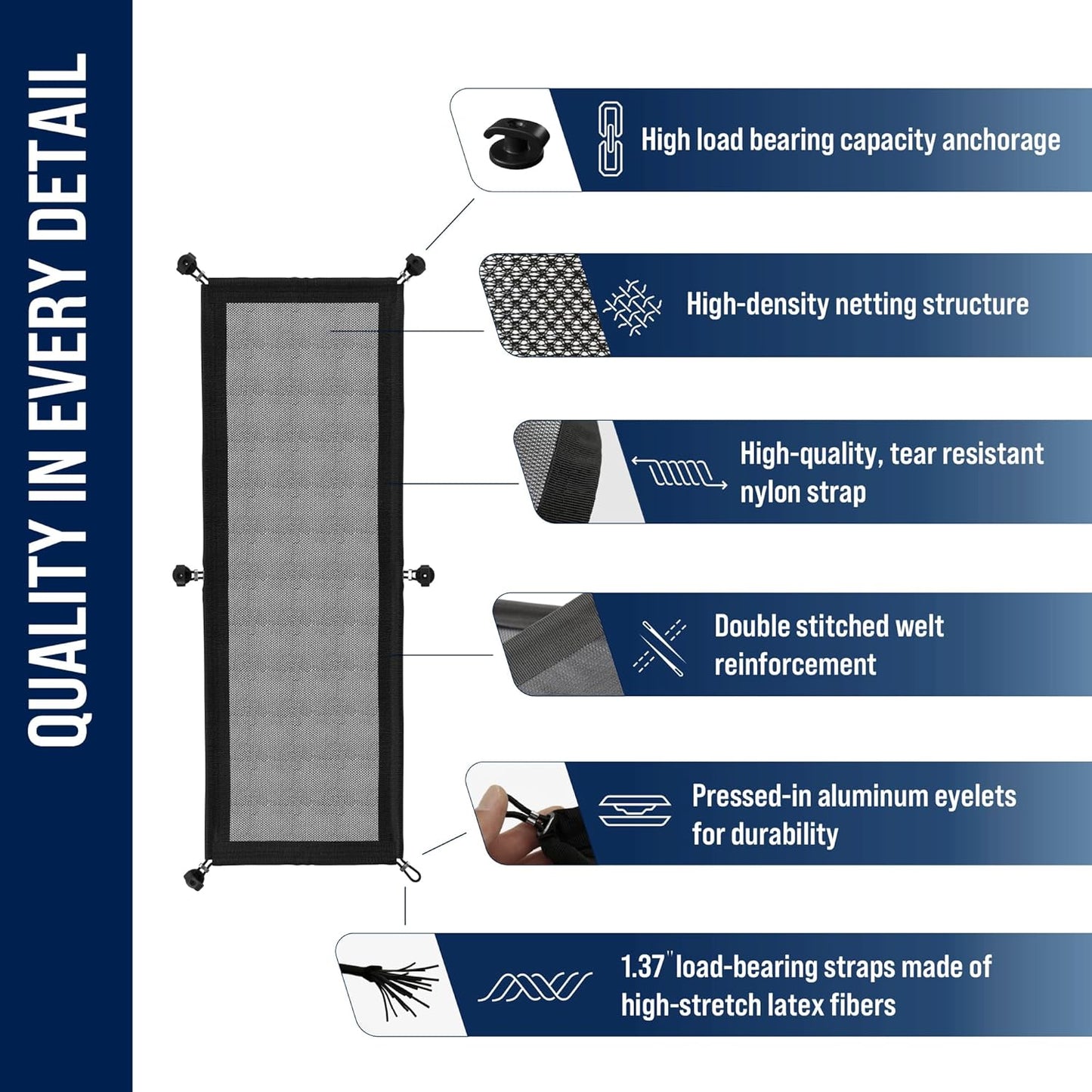 Cable Management net - Under Desk Wire Management - Flexible Under Desk Cable Management Tray White