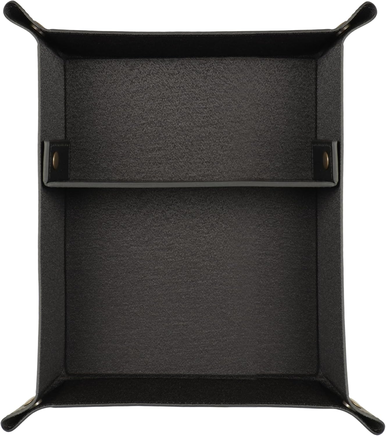 Londo Leather Tray Organizer - Practical Lightweight Water Resistant Computer Table Desk Storage Box for Wallets, Watches, Keys, Coins, Cell Phones and Office Equipment