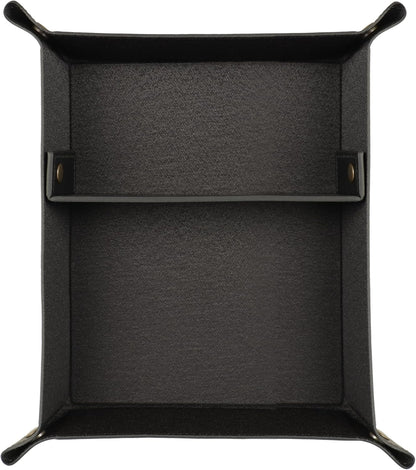 Londo Leather Tray Organizer - Practical Lightweight Water Resistant Computer Table Desk Storage Box for Wallets, Watches, Keys, Coins, Cell Phones and Office Equipment