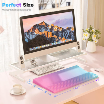 Ospelelf Keyboard Wrist Rest, Comfortable Ergonomic Keyboard Stand Riser Holder for Office Home
