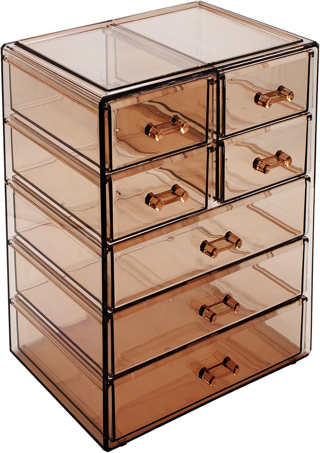 Sorbus Acrylic Makeup Organizer Set, 6-Drawer Vanity & Countertop Cosmetic Storage with Small & Wide Drawers, Clear Makeup Storage for Brushes, Lipsticks, Jewelry – Holiday Gift for Women & Teens