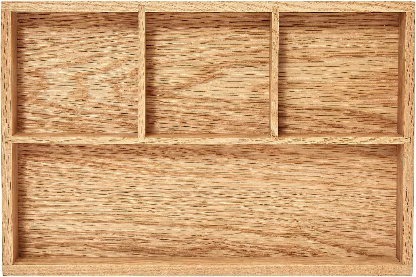 pandapark Wood Organizer Tray,Black Walnut,Desk & Drawer Storage Box (Maple Master)