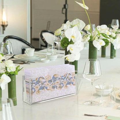 Transparent Acrylic Napkin Holder Clear Guest Paper Disposable Hand Towel Dispenser Tray Organizer For Table Home Kitchen Restaurant and Hotel Business