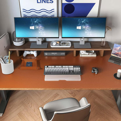 DAWNTREES Dual Sided Desk Mat,Leather Desk Pad,Cork Desk Mat Protector,with PU Leather Valet Tray Organizer,Large Mouse Pad,Desk Writing Pad for Office and Home(Dark Green 31.5"x15.8")
