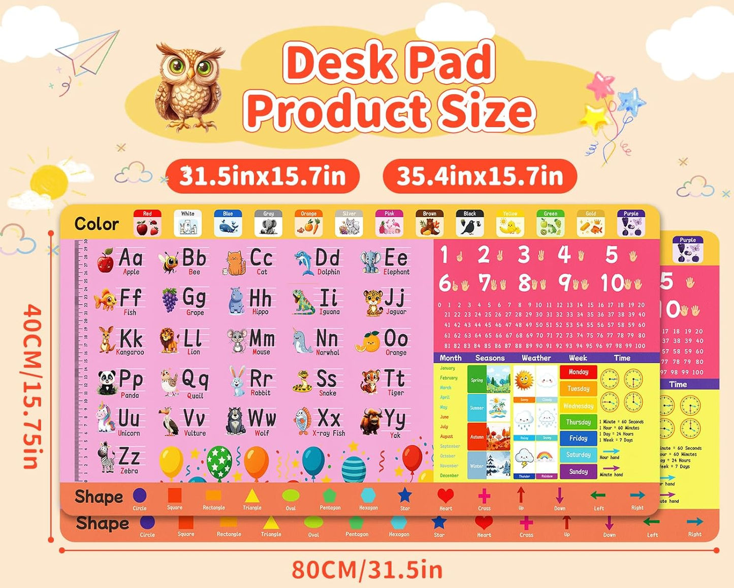 Green Desk Pad and Keyboard Wrist Rest, 3in1 Mousepad + Keyboard Wrist Rest+Mouse Wrist Rest for Home Office Table Computer Cover. (31.5×15.7,Green)