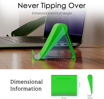 Cell Phone Stand for Desk, Foldable and Adjustable Multi-Angle Holder Dock, Universal Compatibility for Most Phone and Tablet, Portable and Sturdy Design for Office and Home (Pink)