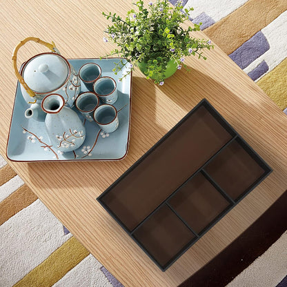 Desktop Glove Box, Nightstand or Dresser Organizer, Valet Tray, Entry Table Organizer, Dresser Storage Box,PU Leather Drawer Storage Decorative Trays.
