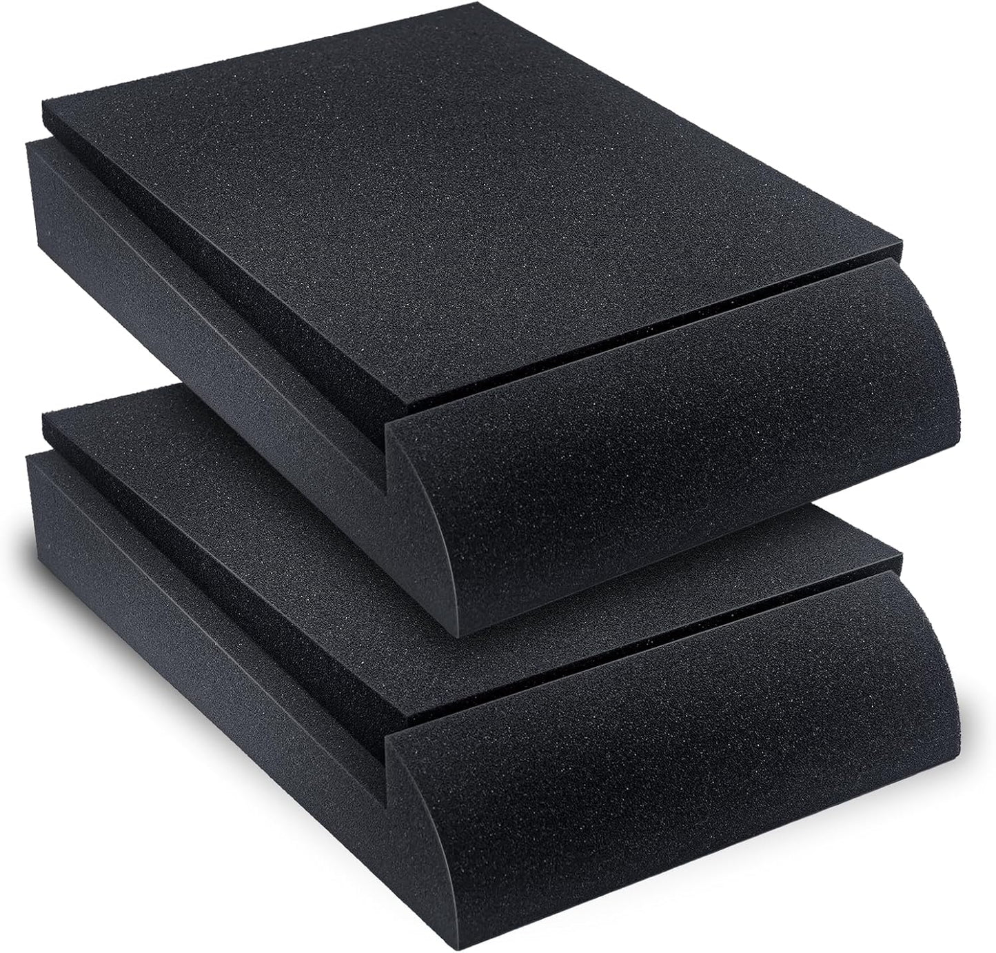 Liquid Stands Studio Monitor Sound Isolation Pads for Speakers 5" High-Density Speaker Foam Pads That Prevents Vibrations Angled Speaker Riser - Acoustic Speakers Isolation Pad for Floor, Desktop