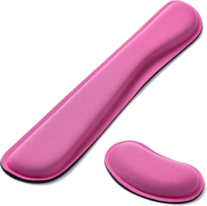 Hoewina Keyboard Wrist Rest,Ergonomic Wrist Rest,Superfine Fabric and Gel Memory Foam Wrist Pad for Computer Keyboard for Easy Typing & Pain Relief, Suitable for Office, Family, Outdoor, Black