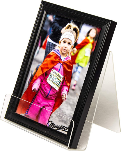 Clear-Ad - Acrylic Book Display Stand 8.5x11 - Tabletop Cookbook Recipe Holder - Table Top Easel - Paper & Picture Holder - Artwork Display - Flyer & Magazine Holder - LHS-8511 (Pack of 6)