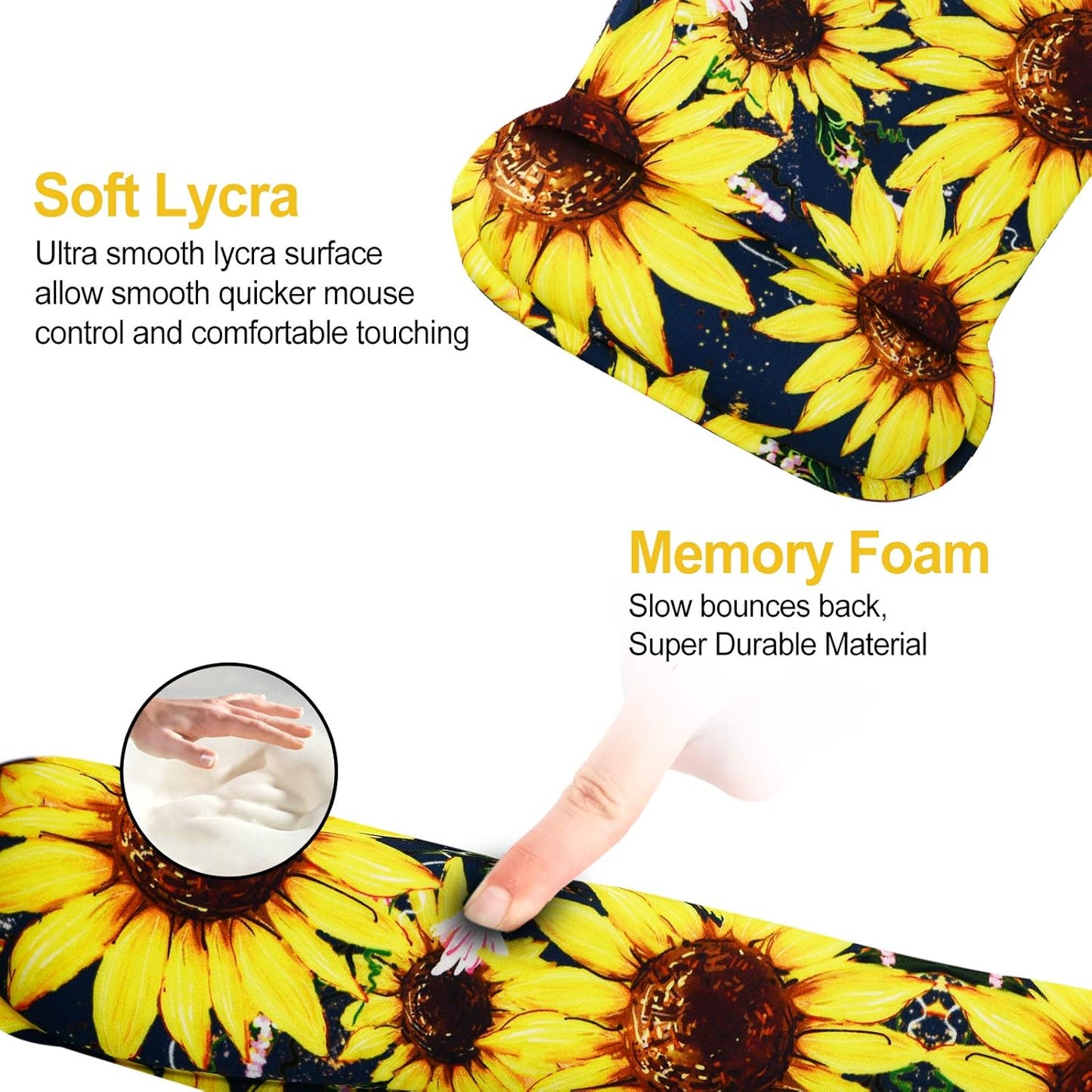 Keyboard Wrist Rest Pad Ergonomic Mouse Pad Set, ToLuLu Gel Mouse Pad Wrist Support for Computer Laptop, Mousepad Keyboard Wrist Support with Memory Foam for Easy Typing Pain Relief, Van Gogh Painting