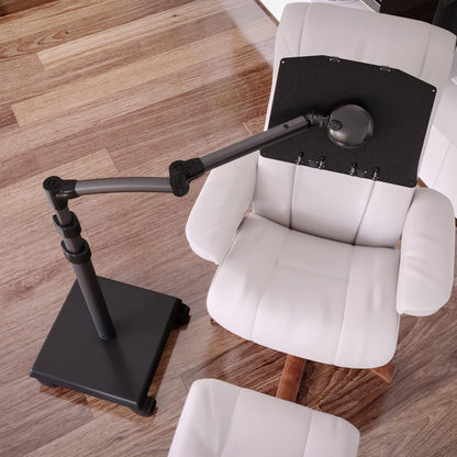 LEVO G2 Book Holder Floor Stand with Rolling Base – Our Premium Adjustable Reading Station on Wheels for Bed, Couch, or Recliner – Ergonomic Hands-Free Page Support for Heavy Novels and Textbooks