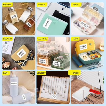 100 Pcs Cable Labels - Waterproof Wire Cord Label, Tear Resistant Wire Labels, Self Adhesive Cord Organizing Label, for Cable Management, Compatible with PUQU AQ20 Label Makers(Green) 25x78mm