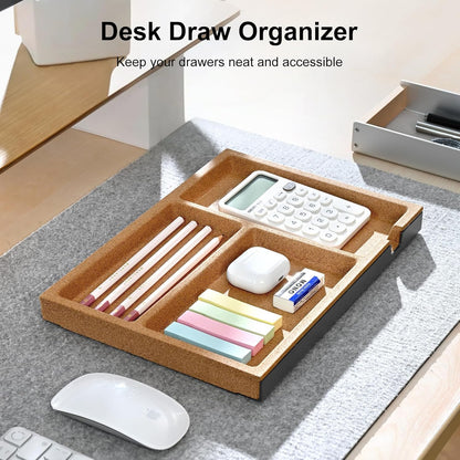 UPERGO Valet Tray, Nightstand Tray for Men, Desk Drawer Organizer for Keys, Watch, Jewellery, Bedside Caddy