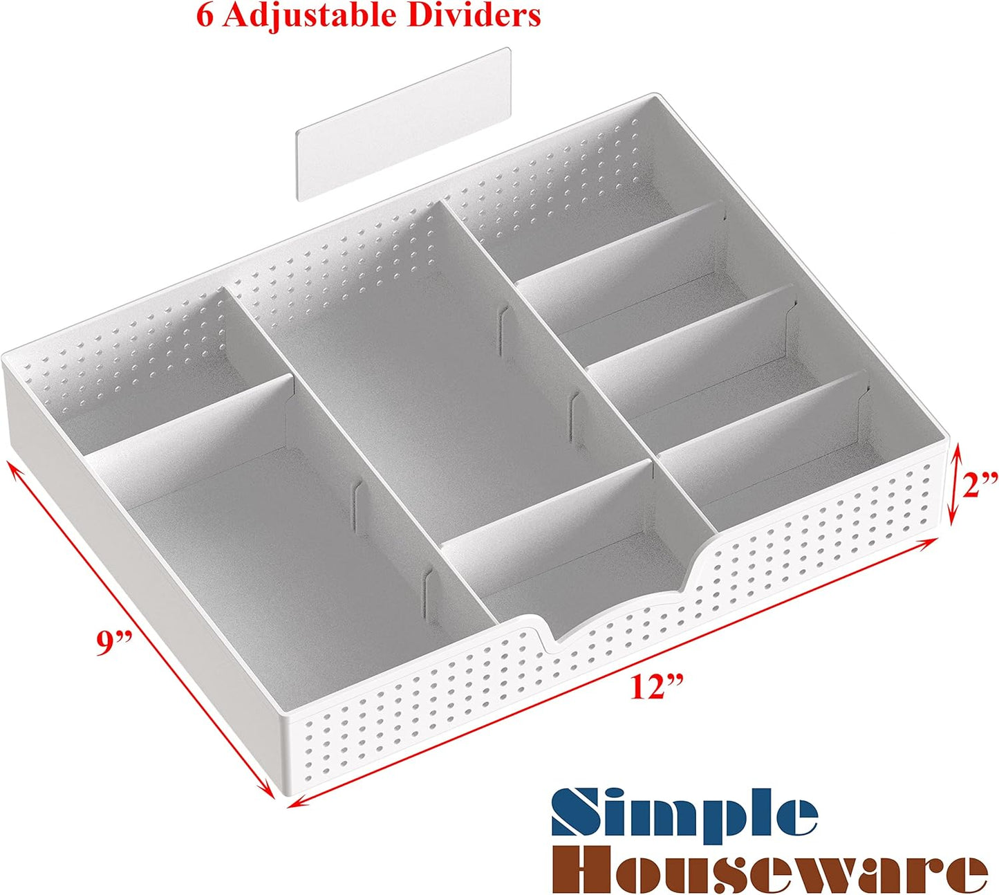 Simple Houseware Desk Monitor Stand Riser with Adjustable Organizer tray, Espresso