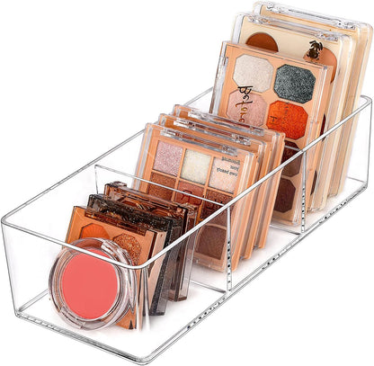 JessLab Acrylic Organizers, Bathroom Organizer for Drawer, Cosmetic Display Cases for Vanity, Countertop, Desk, Kitchen, and Makeup Storage, 1-Section