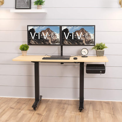 VIVO 13 Inch Under Desk Lockable Slide Out Drawer, Secure Home Office Storage Organizer, Steel, Black, DESK-AC03L-B