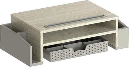 Simple Houseware Desk Monitor Stand Riser with Adjustable Organizer tray, Espresso