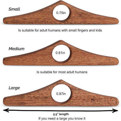 HOPPLER Dual Function Wooden Page Holder - Handmade from African Mahogany - Novel Accessory and Gift for Book Lovers