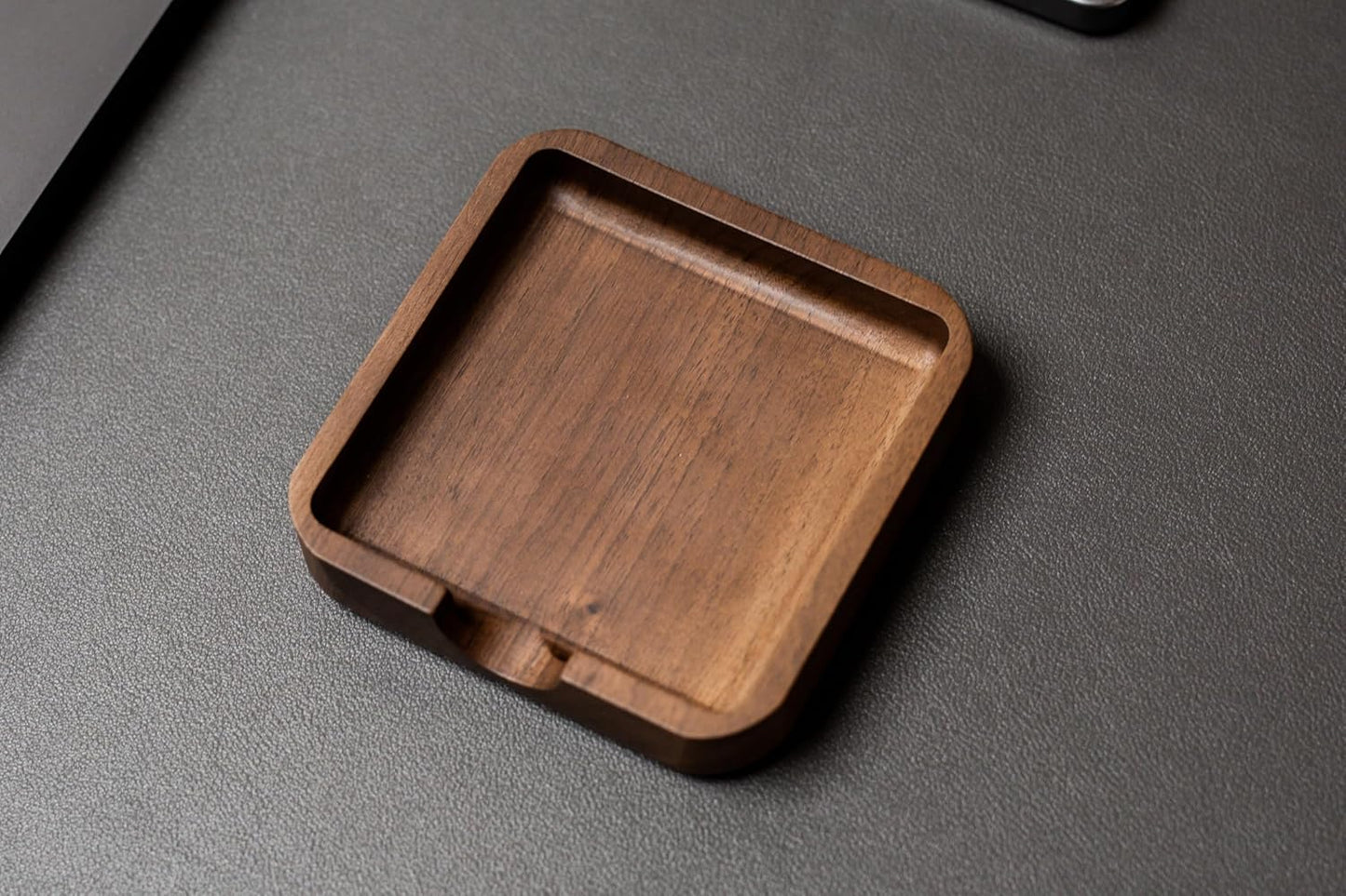 MUUJEE Wooden Desk Tray Organizer - 7.5 x 3.75 for Work Teacher Dad Wood Tray Work Minimalist Rustic