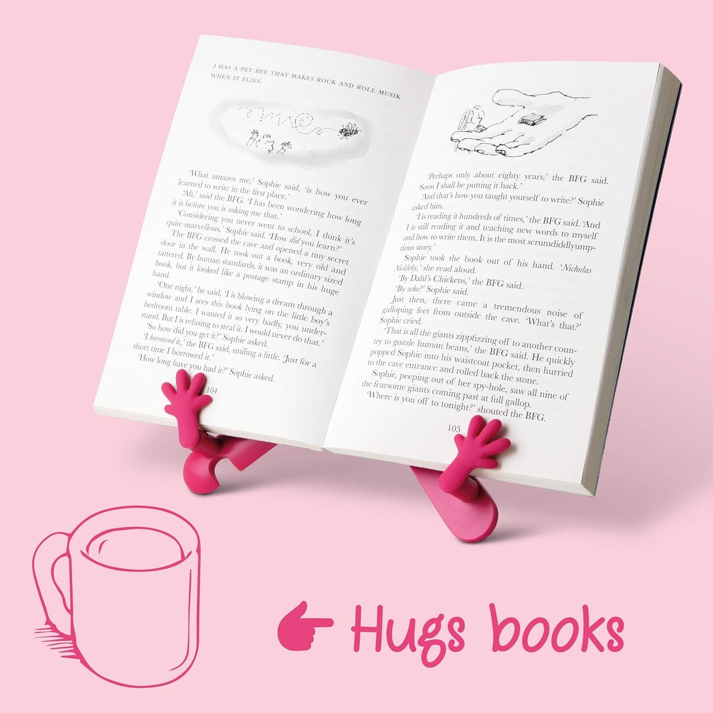 IF The Hands Stand, Hands Free Reading Tablet & Book Holder - Aubergine