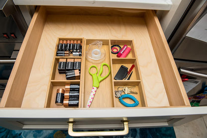 Lipper International 824, Bamboo Wood 4-Compartment Organizer Tray, 11 5/8" x 7 7/8" x 1 3/4"