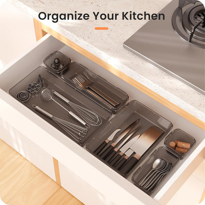 【Military Grade】A-LuGei Drawer Organizer, 【𝟱𝗦𝗶𝘇𝗲】 Makeup organizer, 【Holds 177 Items】 Bathroom Organizers and Storage, Organization and Storage, Desk Drawer Organizer for Bathroom Vanity
