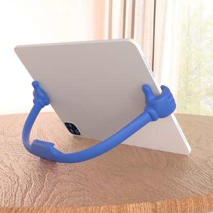 Honsky Thumbs-up Cell Phone Stand Holder,Tablet Stand Cradle for Desk Desktop Smartphone Cellphone Mobile Phone,Tablets - Universal, Adjustable Flexible,Blue