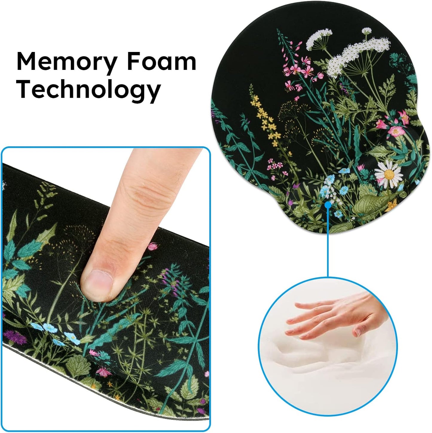 iCasso Desk Mat, Gaming Mouse Pad Wrist Support Set,4in1 XXL Large Mousepad + Keyboard Wrist Rest+Mouse Wrist Rest+Coaster Set with Ergonomic Design for Home Office Table Computer-Penoy